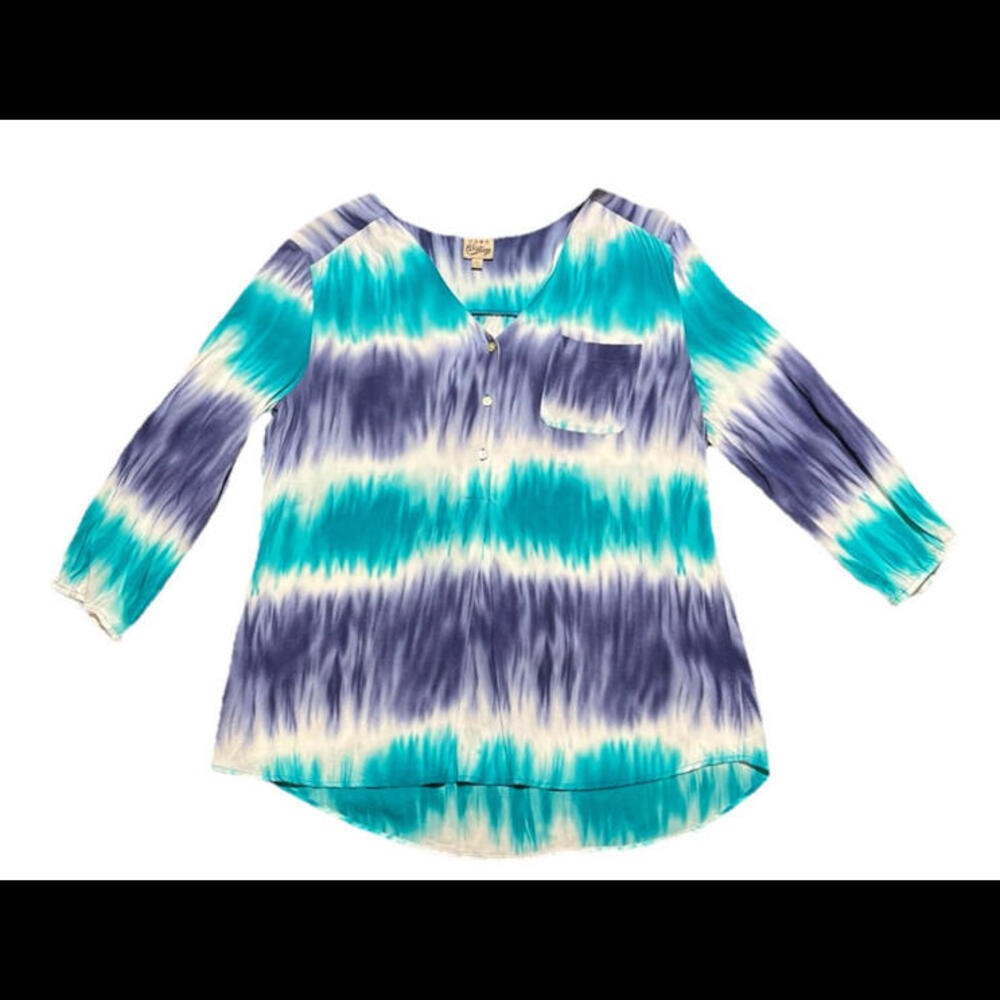 COMO Tie Die Womans Vintage Shirt Sz Large-